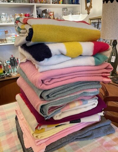 Vintage Wool Blankets and Quilts