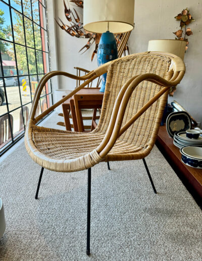 Vintage Rattan and Wicker Chair