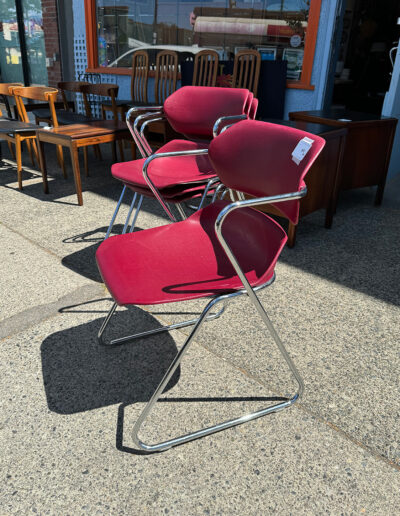 Vintage Chrome Stacking Chairs