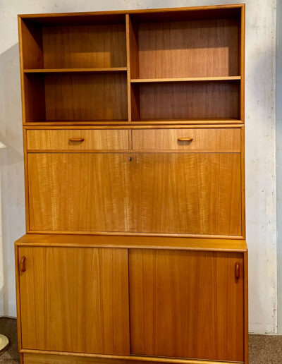 Vintage Teak 3 Piece Wall Unit