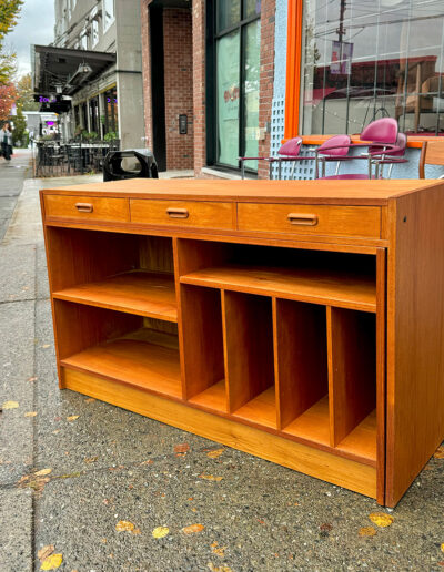 Vintage Teak Slider Entertainment Unit