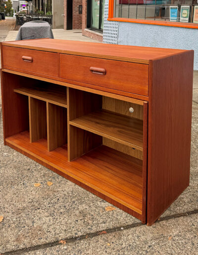 Vintage Teak Slider Entertainment Unit