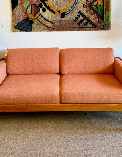 Vintage Teak Framed Love Seat