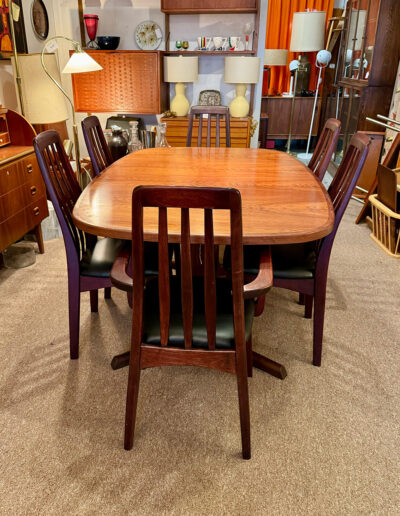 Vintage Danish Rosewood Dining Room Table