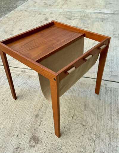 Vintage Teak Magazine Holder/Table