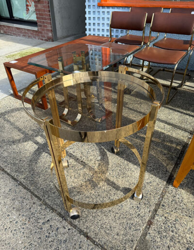 Vintage Brass Bar Cart