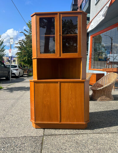 Vintage Teak Corner Cabinet