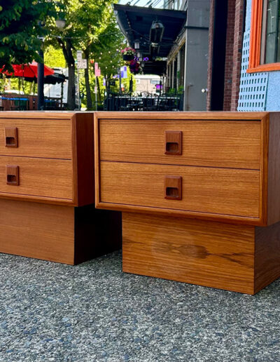 Vintage Teak Bedside Tables
