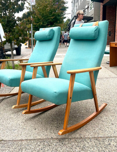 Pair of Vintage Swedish Rocking Chairs
