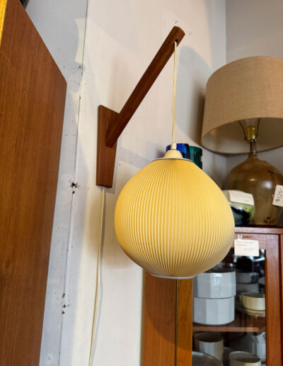Teak Wall Lamp