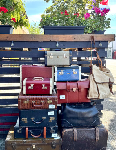 Vintage Leather etc. Suitcases